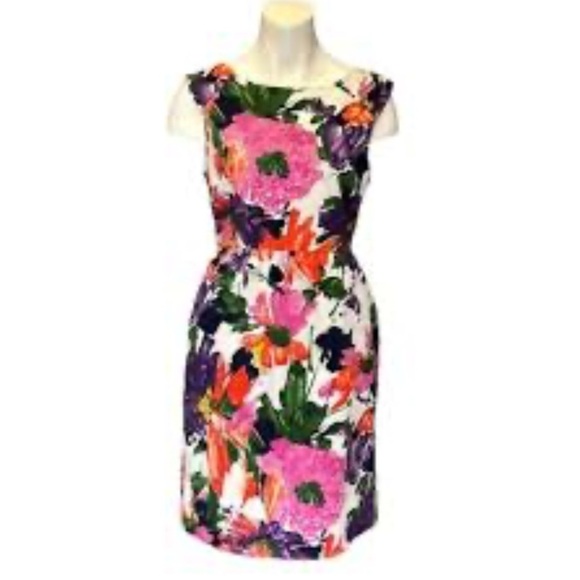 J.Crew Spring Floral Sleeveless Sheath Dress size 6 - Picture 1 of 10